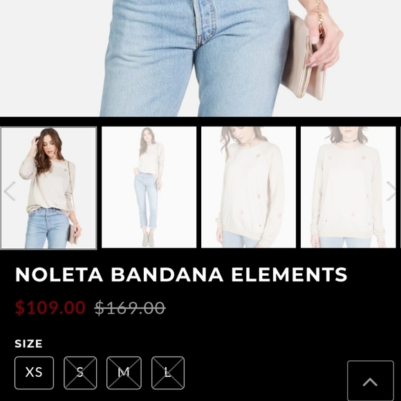 Lauren Moshi Bandana Elements sweatshirt/pullover - Picture 9 of 9